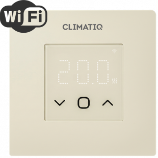 Электронный программируемый терморегулятор CLIMATIQ FD WI-FI слоновая кость
