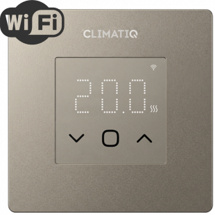 Электронный программируемый терморегулятор CLIMATIQ FD WI-FI шампань